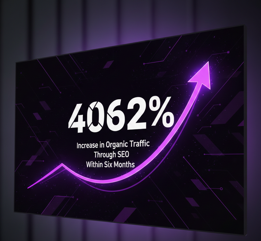 4062% Increase in Organic Traffic Through SEO within six months